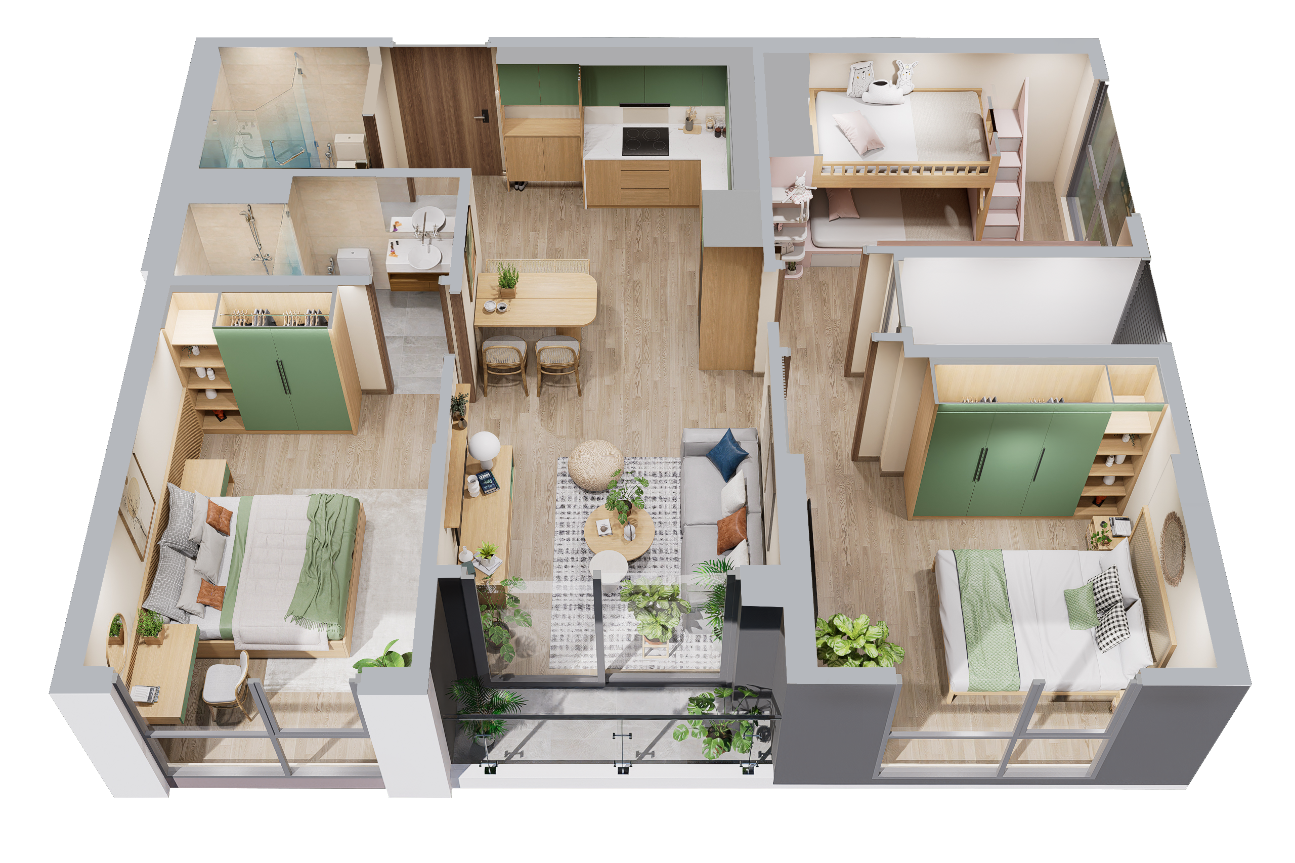 Sơ đồ chi tiết căn hộ S21706