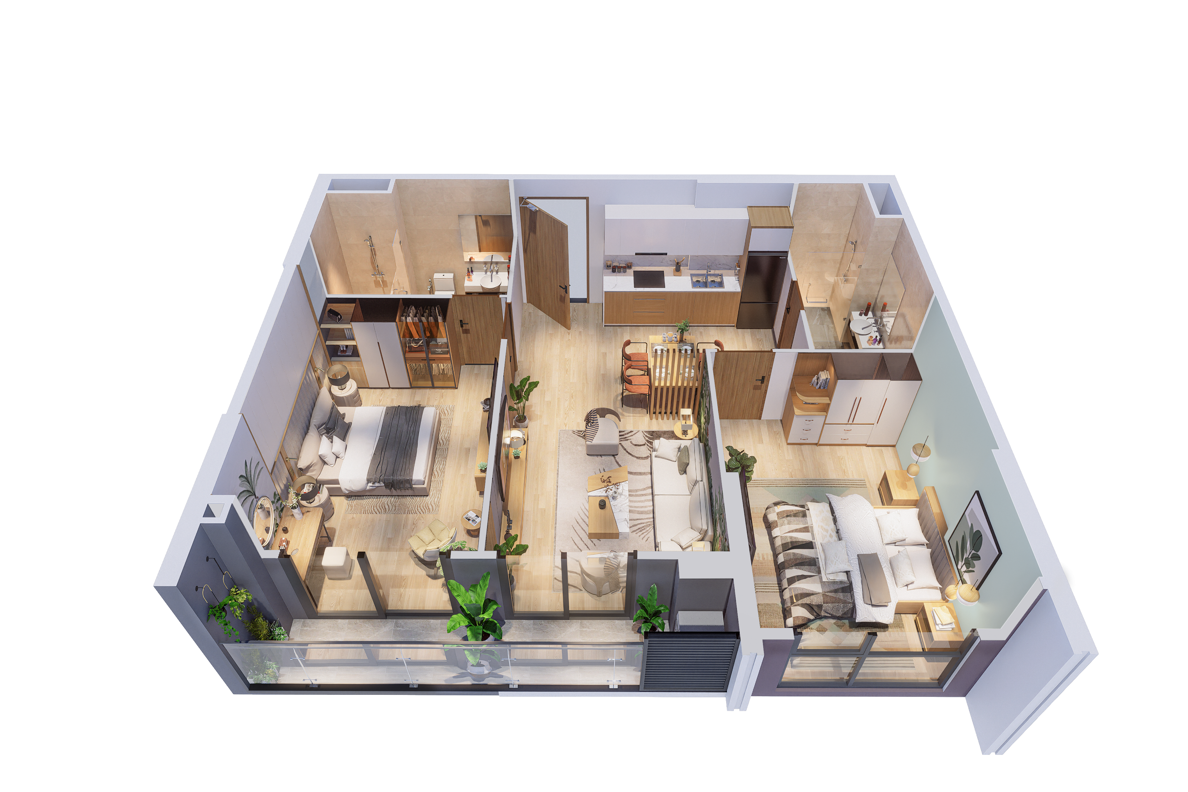 Sơ đồ chi tiết căn hộ S20616